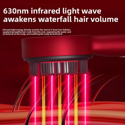 Electric Scalp Massager with Red Light Therapy