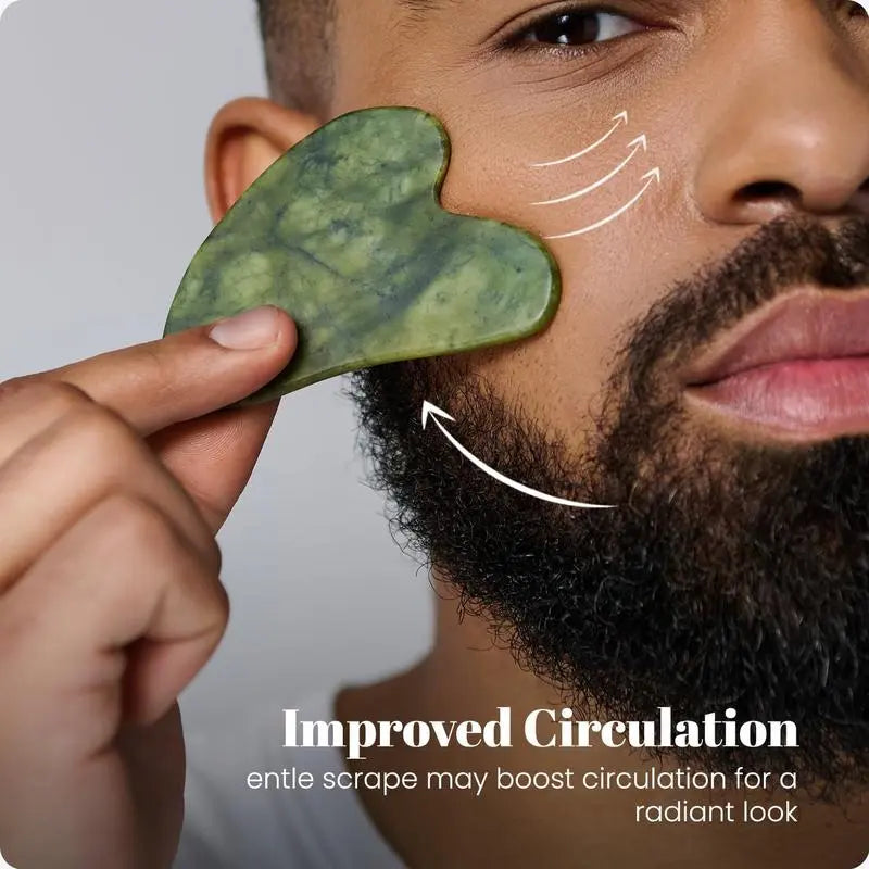 Set d’outils de massage facial Jade Roller & Gua Sha SecretsBeaute