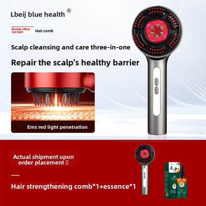 Electric Scalp Massager with Red Light Therapy